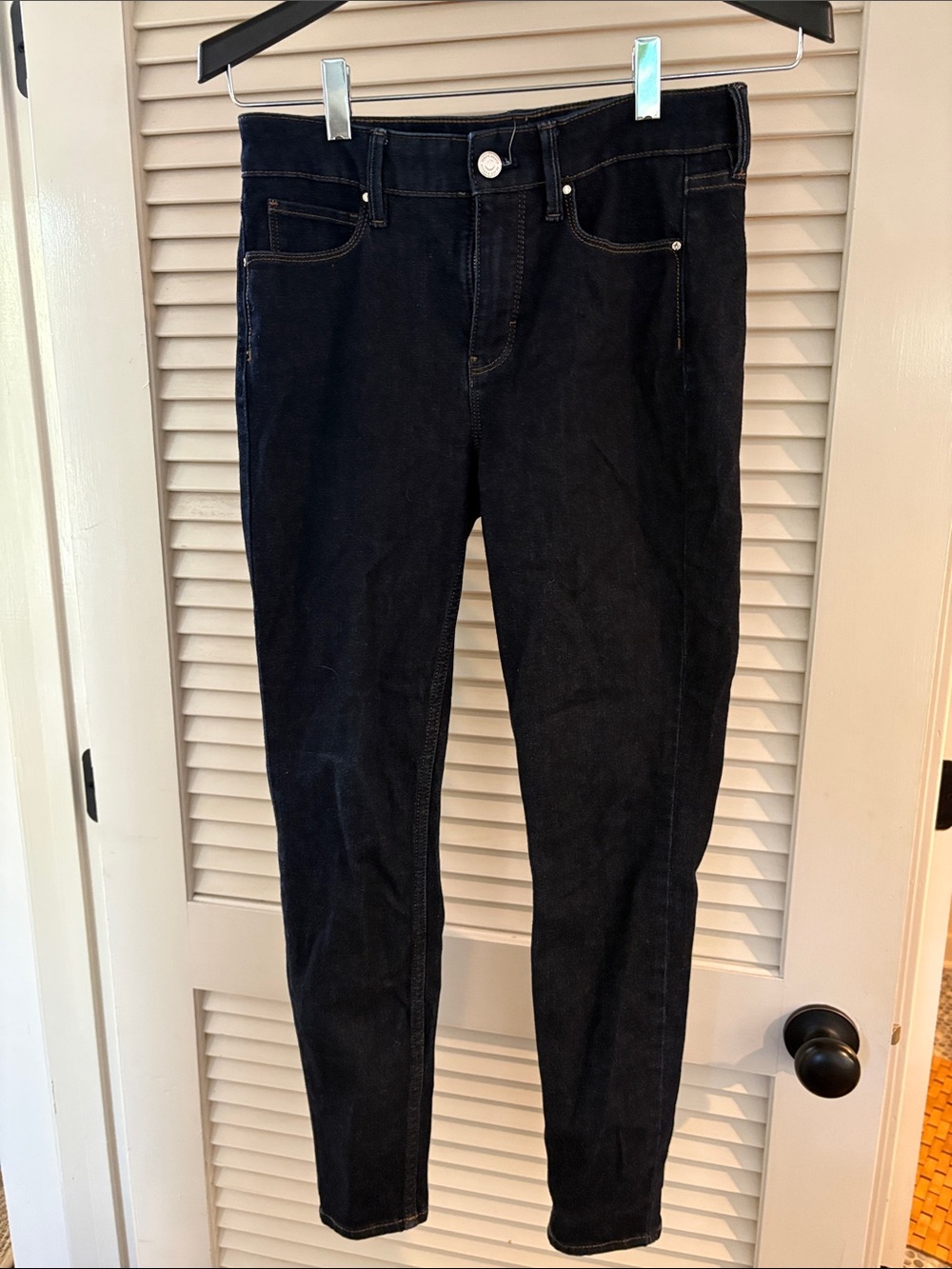 White House Black Market Deep Black Skinny Jeans